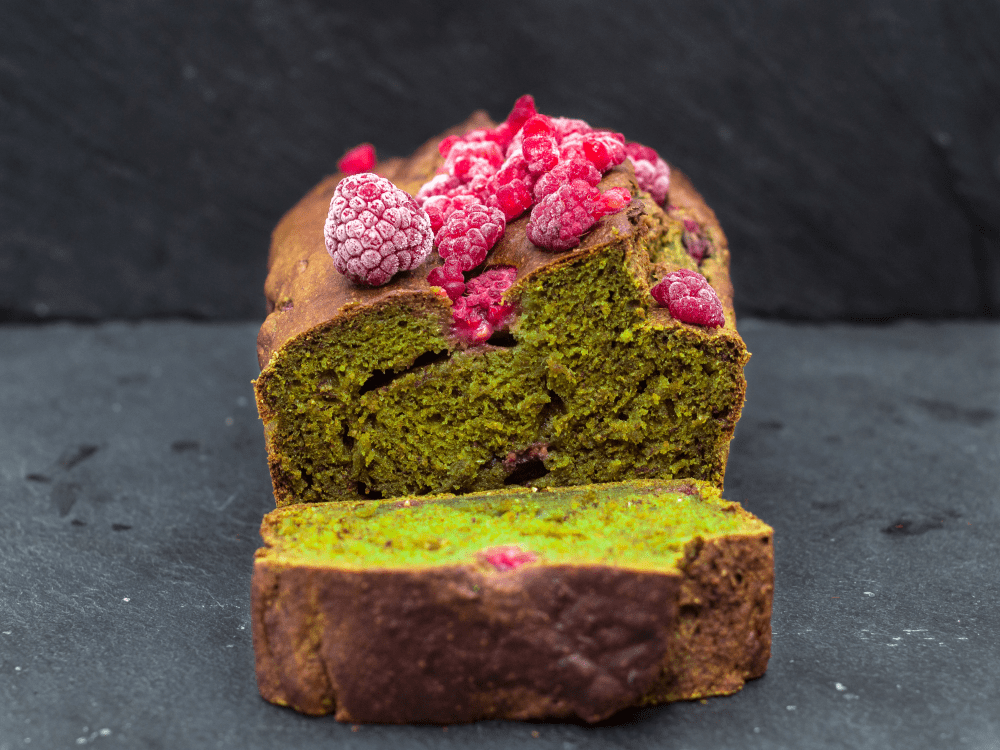 cake à la banane et au thé matcha