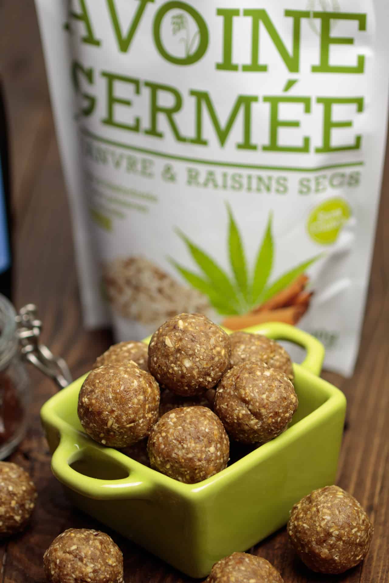 energy balls avoine germee iswari